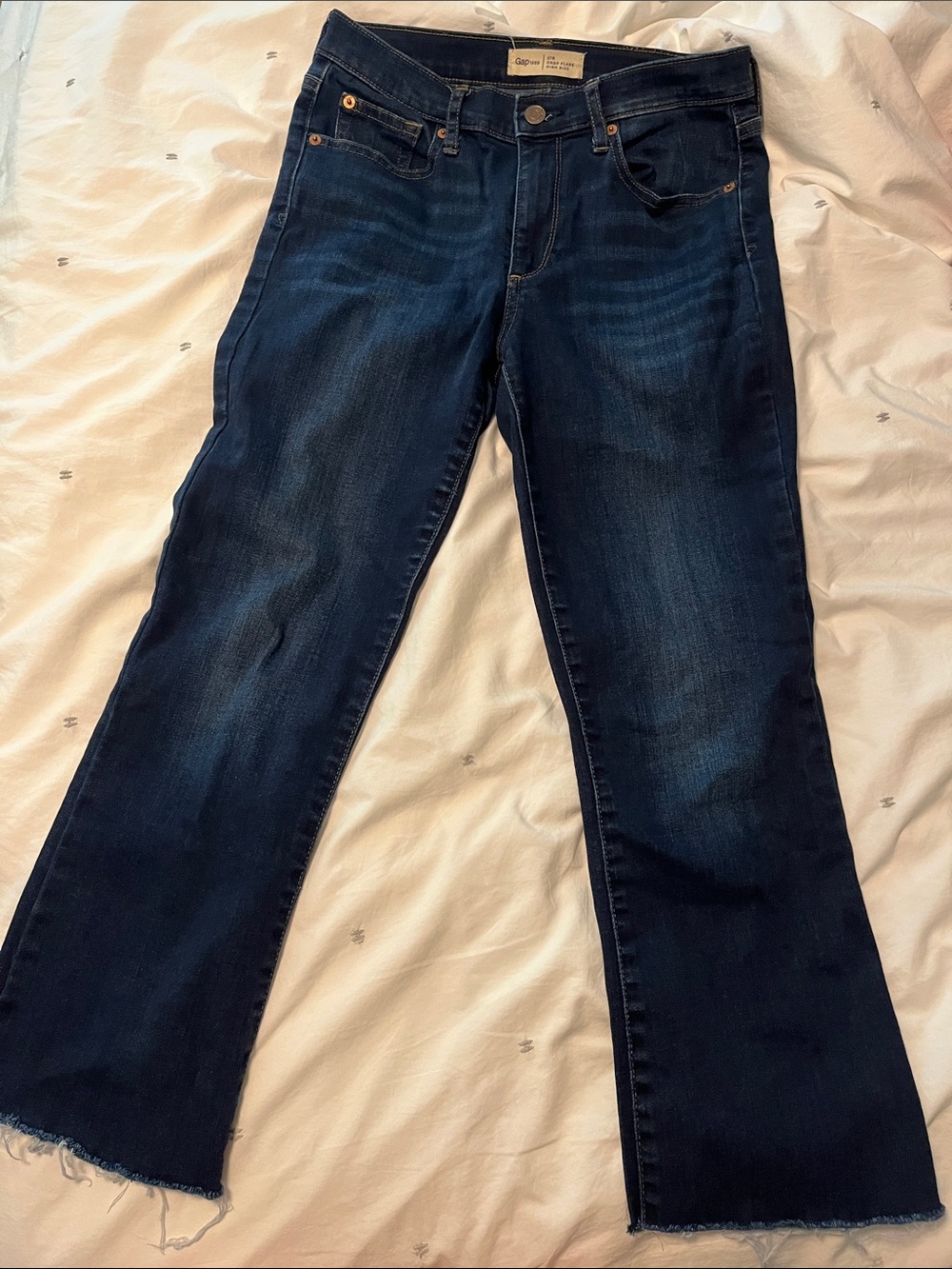 Kicky cropped flare jeans